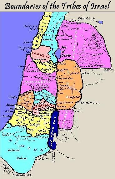 Boundaries of the Tribes of Israel
